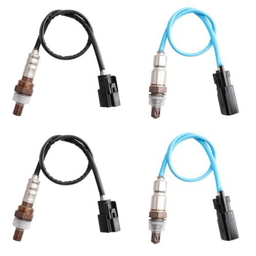 HTMXJA 4Pcs Upstream and Downstream Oxygen O2 Sensor for Edge 3.7L 3.5L 11-14,Explorer 3.5L 11-15,F-150 3.7L 11-14,Escape 3.0L 10-12,Fusion 3.0L 10-12,CX-9 3.7L 11-15,.OE#234-5038 234-4490
