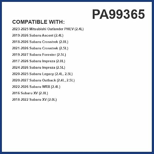 PG PA99365 Engine Air Filter | Fits 2019-2027 Subaru Forester 2.5L; 2018-2026 Crosstrek 2.0L; 2019-2026 Ascent 2.4L; 2022-2026 WRX 2.4L
