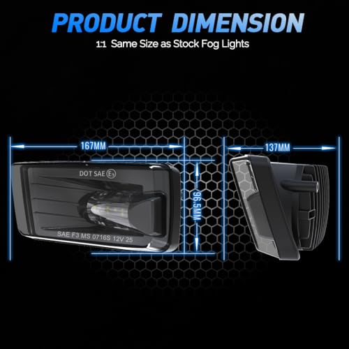 Z-OFFROAD Upgrade LED Fog Lights Bumper Driving Lamps for 2007-2014 Silverado 2007-2015 Suburban Tahoe 2007-2013 Avalanche Pick Up Truck - Black