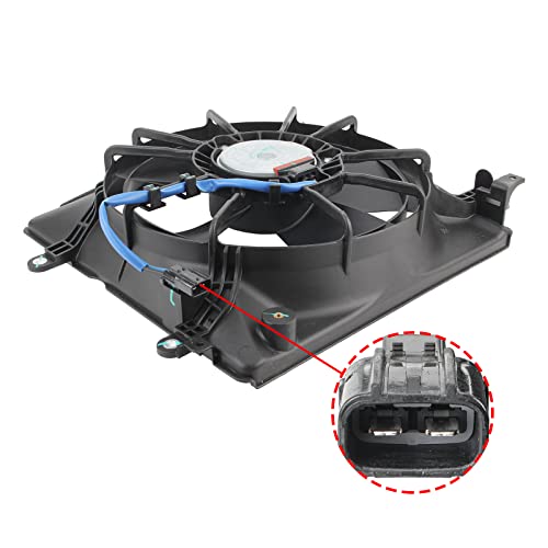 AUTOKAY Radiator Cooling Fan, AC Condenser Radiator Cooling Fan for Civic 2012-2015 Replace HO3115159 HO3115158