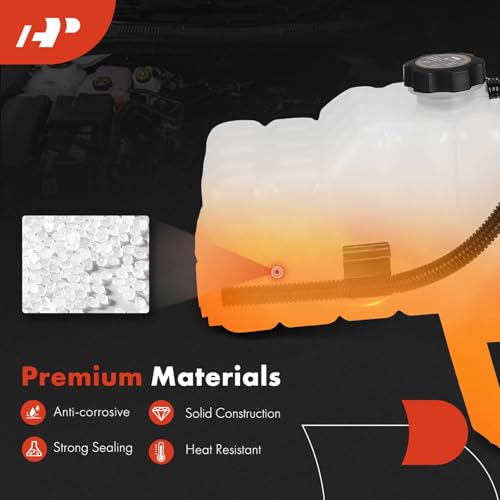 A-Premium Coolant Overflow Recovery Reservoir Tank [W/Sensor & Cap] Compatible with Chevrolet Silverado 1500 2500 3500, Suburban, Tahoe & GMC Sierra, Yukon & Cadillac Escalade