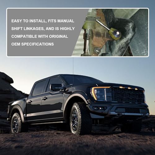 PACLVIO 2PCS Transfer Case Shift Linkage Bushings with E-Clips, Transfer Shift Control Lever Grommet Bushing Kit Replacement for Dodge Ram 1500 2500 3500, OEM#68078975AA 68078974AA