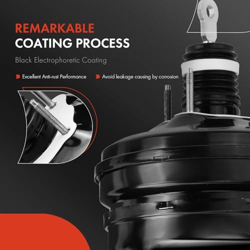 A-Premium Vacuum Power Brake Booster Without Sensor Compatible with Chrysler Town & Country & Dodge Grand Caravan, 2008 2009 2010, 3.3L 3.8L 4.0L, Without Master Cylinder