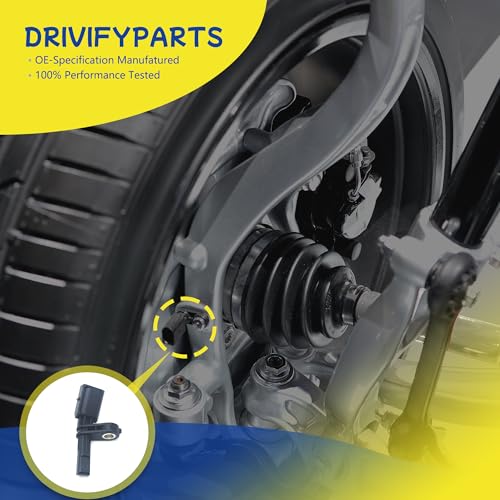 ABS Wheel Speed Sensor Front and Rear Left and Right Fit for Chevy & Buick Models - Verano 2012-2017, Cruze 2011-2015, Volt 2011-2015 - Front and Rear, Driver and Passenger Side, (4pcs)