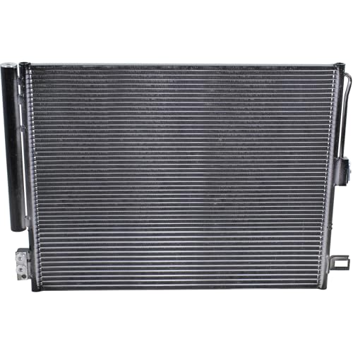 Kool-Vue A/C Condenser Compatible with Jeep Grand Cherokee 2010-2021, for Grand Cherokee WK 2022, for Dodge Durango 2011-2022, for Models with Transmission Cooler, 6 Cyl 3.6L CH3030242