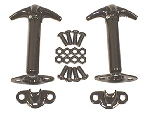Rugged Ridge Hood Catch Kit for Jeep CJ/Wrangler YJ - Fits 1941–1995 Models - Durable Construction & Easy Installation