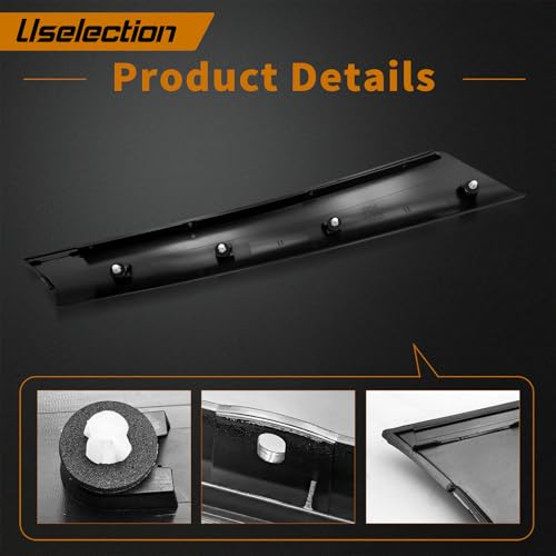 Windshield A Pillar Trim Molding(Front Left Driver Side) Compatible with 2001-2008 Mini Cooper R50 R52 R53 Replaces for 51137128157 Window Accessories (51137128157&51137128158)