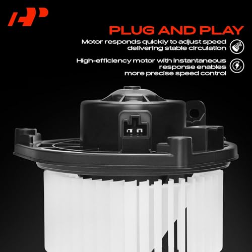 A-Premium Front HVAC Heater Blower Motor Replacement for Toyota Tacoma 2005-2015, with Fan Cage - Replace# 87103-04043, 87103-04044