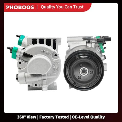 PHOBOOS A/C Compressor with Clutch Compatible with Hyundai Sonata 2011-2014 L4 2.0L/2.4L & Kia Optima 2011 L4 2.0L/2.4L. Ref. CO-11218C, 178317