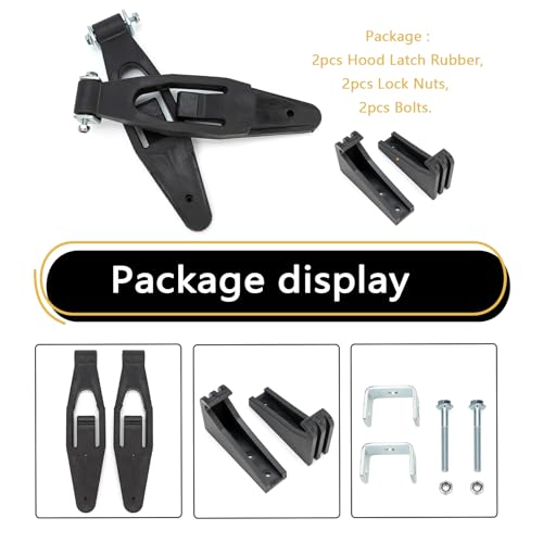 2 Pack For Peterbilt Kenworth Hood Latch Base Compatible With Peterbilt 357 367 377 378 379 388 389 & Kenworth T300 T600 T800 W900 Replace Part L56-0001 315-5401 HLK1035 2312857 2313857