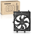 A-Premium Engine Radiator Cooling Fan Assembly Compatible with Select Nissan Models - Versa 2012-2019, Versa Note 2014-2019 - Automatic CVT Transmission, Replace# 214819KK0A, 214813AB3A
