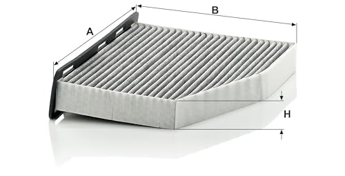 Mann-Filter CUK 2939 Cabin Filter With Activated Charcoal for select Audi/Volkswagen models