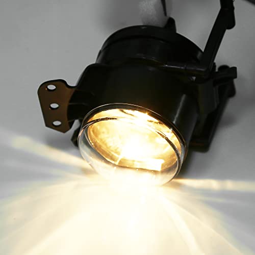 X AUTOHAUX 1 Pair Driving Fog Lights Assembly with Bulbs 63176910791 63176910792 Left Right Fog Lamp with Clear Lens for BMW 5 Series 3 Series