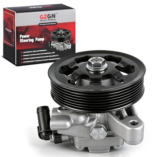 Power Steering Pump 21-5456 with Pulley Compatible with Honda Civic 1.8L 2006 2007 2008 2009 2010 2011, Power Assist Pump Replace# 56110-RNA-A01, 56110-RNA-A02