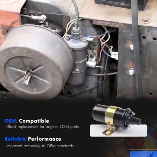 Ignition Coil, Points, Condenser, Spark Plug & Wire, Fit for Kohler K-Series Tractor Engine K90 K91 K141 K161 K181 K241 K301 K321 K341 K361 K482 K532 K582 Replace# 47 150 01-S, 230722-S