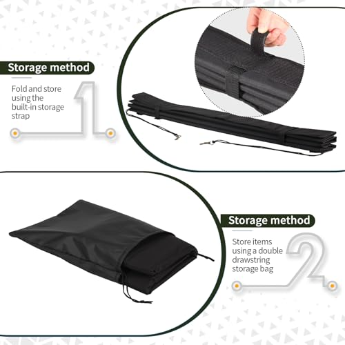 VkkArter Large 38"x25" Rear Bumper Guard for Cars, Foldable Trunk Mat Protector - Universal Scratch Protection for SUV, Truck, Van During Loading and Unloading & Dog Entry