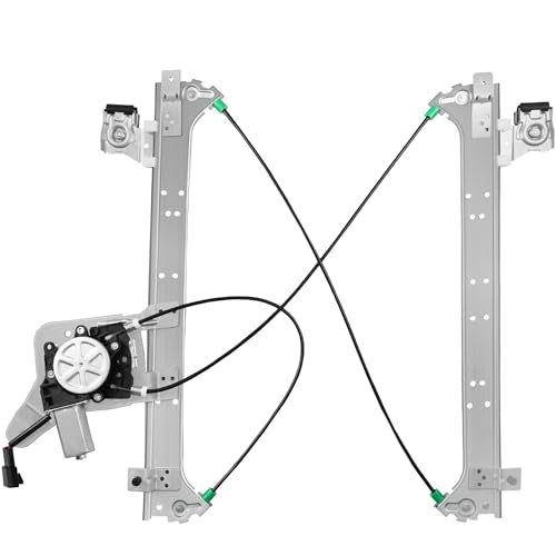 XIMAKA Rear Passenger Side Power Window Regulator with Motor (2 Pins) Fit for 2001-2006 Chevrolet Silverado 1500 3500, Avalanche Suburban GMC Sierra 1500 2500 3500 Yukon XL Cadillac Escalade, 741-579