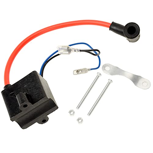 YOXUFA Motorized Bike CDI Ignition Coil + Magneto Coil Kit for 2 Stroke 49cc 50cc 66cc 80cc 100cc PK80 BT80 YD100 Engine Gas Motorized Bike Bicycle Parts