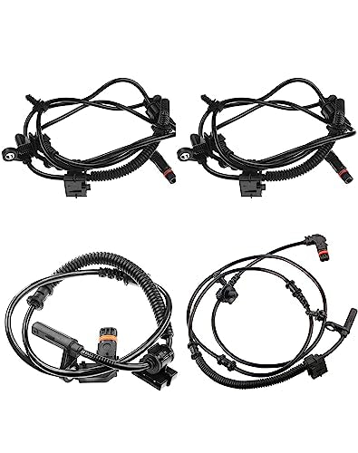 VECHA ABS Wheel Speed Sensor Front Rear Left Right Compatible with Select Chrysler/Dodge Models, 2005-2010 300, 2008-2010 Challenger, 2006-2010 Charger, 2005-2008 Magnum 4779244AC 4779247AA| Set of 4