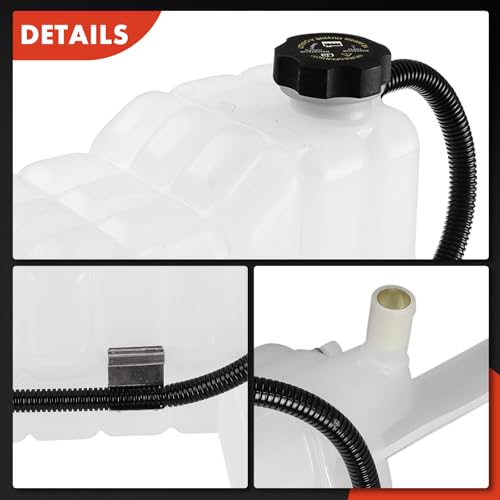 A-Premium Coolant Overflow Recovery Reservoir Tank [W/Sensor & Cap] Compatible with Chevrolet Silverado 1500 2500 3500, Suburban, Tahoe & GMC Sierra, Yukon & Cadillac Escalade