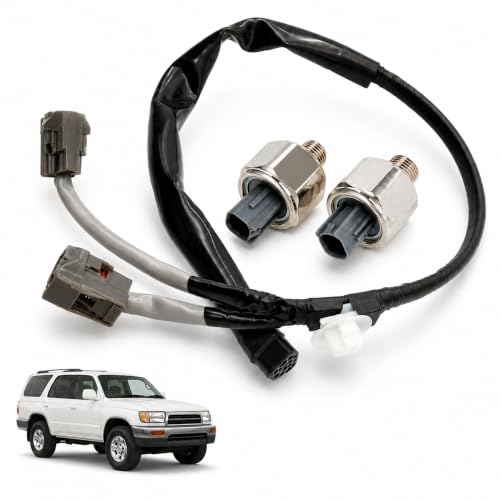 FZJDSD 2pcs Engine Knock Sensor with Harness 8221934010 Compatible with Toyota 4runner 1995-2002 T100 1995-1998 Tacoma 1995-2004 Tundra 2000 2001 2002 3.4L V6 Replace 82219-34010