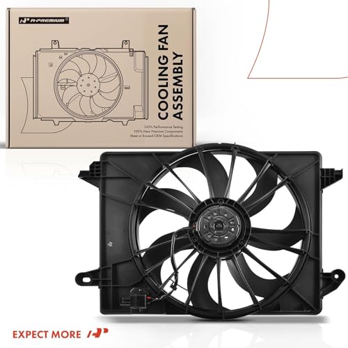 A-Premium Engine Radiator Cooling Fan Assembly Compatible with Select Dodge & Chrysler Models - Charger 2009-2020, Challenger 2009-2019, 300 2009-2019 - Replace# CF13063