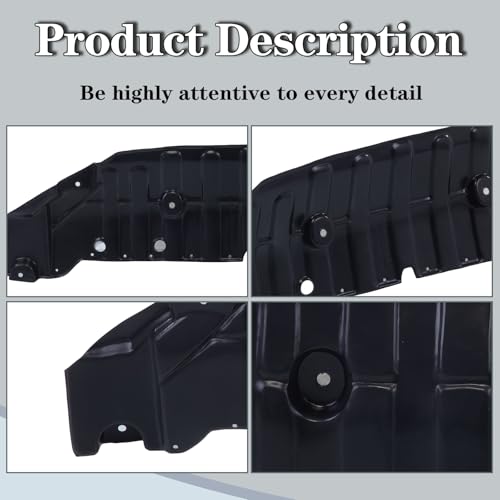 CarPartsDepot Front Engine Splash Shield Compatible with Hyundai 2011-2013 Elantra Engine Under Cover