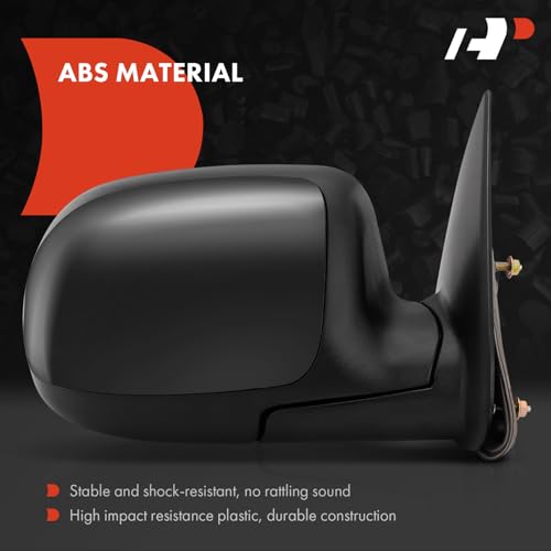 A-Premium Pair (2) Driver and Passenger Manual Door Mirror - Compatible with Chevy, GMC & Cadillac - Silverado, Suburban, Avalanche, Tahoe, Sierra, Yukon, Escalade - 99-07 - Non-Heated Manual Folding