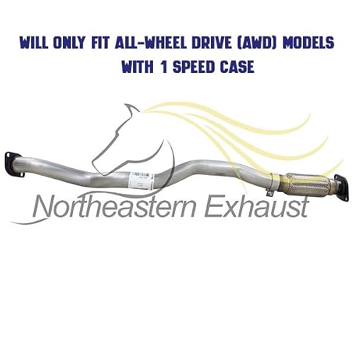 Exhaust Front Pipe Front Y Pipe Kit Compatible with Jeep Cherokee 2014-2018 3.2L | Stainless Steel | Northeastern Exhaust | Includes Gaskets Clamp Bolt Kit | Direct-Fit Replacement