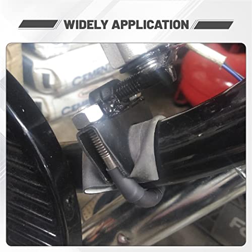 GESEXI Exhaust Clamp With Hanger fit 4" Exhaust Pipe, Universal Clamp On Exhaust Hanger-2PCS