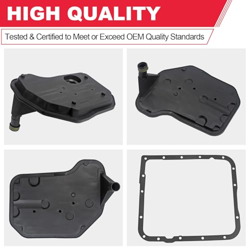 4L60E Transmission Filter Kit with Gasket Fits for Chevy GMC Silverado 1500 Tahoe Savana Sierra Yukon Cadillac Buick Hummer Oldsmobile Pontiac Replaces# 24208576