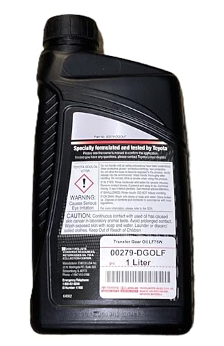 Toyota Genuine Transfer Gear Oil LF75W, 1 Liter, Part Number 00279-DGOLF-01