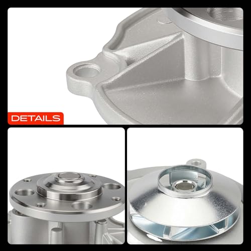 A-Premium Water Pump W/Gasket [DOHC, 6Cyl 2.8 3.0 3.6L] Compatible with Chevy & GMC & Cadillac & Buick & Pontiac & Saab & Suzuki & Saturn, for Camaro, Equinox, Colorado, SRX, LaCrosse, Allure & More