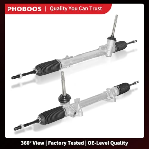 PHOBOOS Manual Steering Rack and Pinion Assembly Compatible with Nissan Rogue 2014-2019, Rogue Sport 2017-2019, New Unit, Leak Resistance, Direct Fit, Ref. 1G-3027