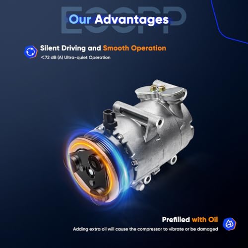 ECCPP AC Compressor Fit for Ford Focus 2.0L 2012 2013 2014 AC Compressor with Clutch