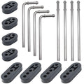 16PCS Exhaust Hanger 304 Stainless Steel 3/8"(10MM) Rod Rubber Hanger Set