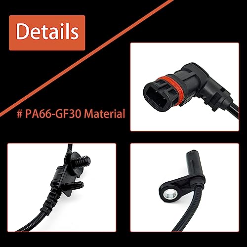 VECHA ABS Wheel Speed Sensor Front Rear Left Right Compatible with Select Chrysler/Dodge Models, 2005-2010 300, 2008-2010 Challenger, 2006-2010 Charger, 2005-2008 Magnum 4779244AC 4779247AA| Set of 4