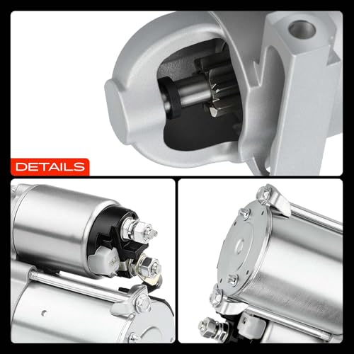 A-Premium Starter Motor Compatible with Chevy, GMC, Buick, Pontiac & More - 1997-2005 - Impala, Malibu, Century, S10, Equinox, Monte Carlo, Uplander, Sonoma, G6-2.2L 3.1L 3.4L 3.5L - 12V 1.4KW 9T CW