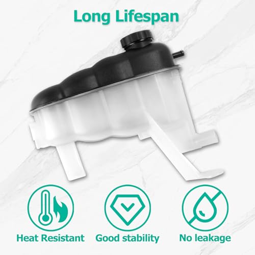 22870828 Engine Coolant Reservoir Tank with Cap Compatible with Silverado 1500 Sierra 1500 Suburban Tahoe Yukon Escalade 2007-2013 Coolant Overflow Tank Replace 603-054