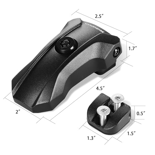 Seven Sparta Upgraded Locking Hood Latches for Jeep Wrangler JL/JLU 2018-2026 & Gladiator JT 2020-2026, with Keys & Security Screws - Aluminum Locking Hood Catch, 1 Pair, Streamlined
