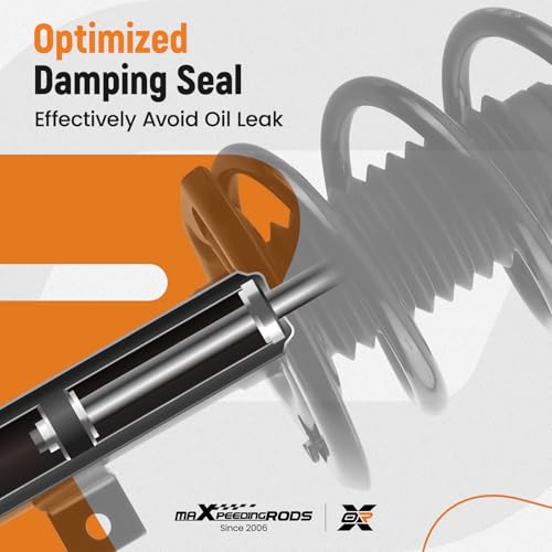 maXpeedingrods 2Pc Front Strut for Dodge Journey 2009-2019 3.5L / 3.6L V6, 172510 172509 Shock Absorber Strut w/Coil Spring Assembly