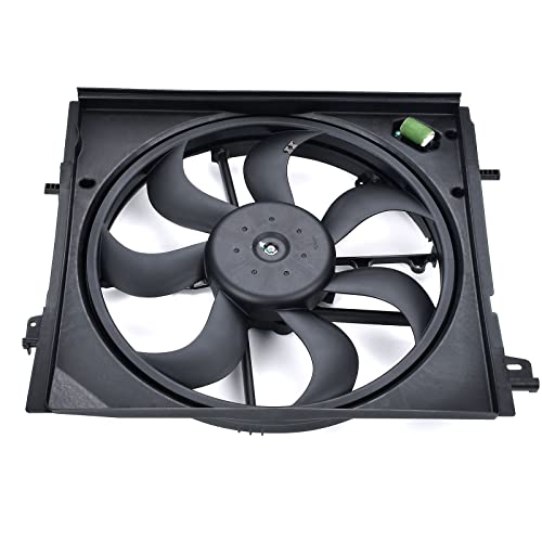 Radiator Cooling Fan Assembly Compatible with Nissan Rogue Sport 2017 2018 2019 2020 2021 2022 2.0L # 214816MA0A