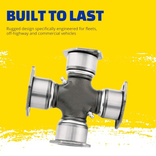 DRiV MOOG Premium Universal Joint - Greaseable U-Joint with Nitrile Rubber Grease Seals - Wear-Resistant Construction - Case-Hardened, Cold-Formed Auto Repair Joint