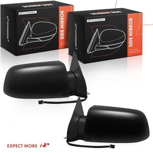 A-Premium Pair (2) Driver & Passenger Side View Mirror Compatible with Chevy & GMC - Silverado, Blazer, C/K 1500 2500 3500, Tahoe, Sierra, Yukon - Power Non-Heated Manual Folding -# 15764757, 15764758