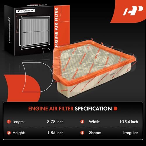 A-Premium Engine Air Filter Compatible with Chevrolet Equinox & GMC Terrain, 2010-2017, Flexible Panel, Replace# 25899727
