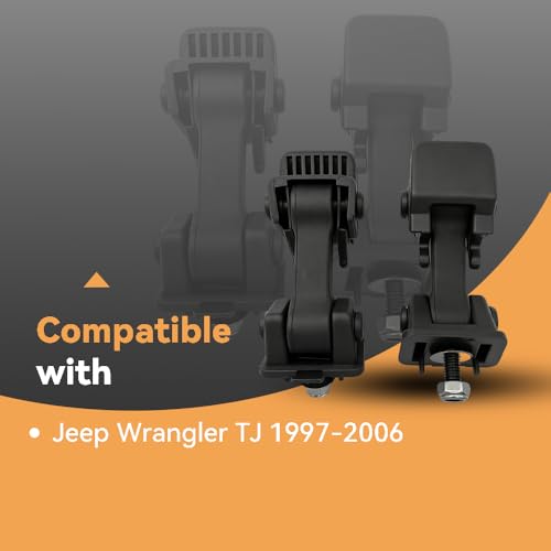 DSkoiph Hood Latch Catch w/Bracket Compatible with Jeep Wrangler TJ 1997-2006