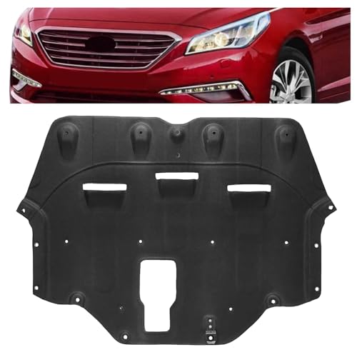 ECOTRIC Engine Splash Shield Compatible with 2015-2017 Hyundai Sonata Front Lower Engine Cover Flocking Process Replacement for 29130C1000 29130C2100 HY1228188