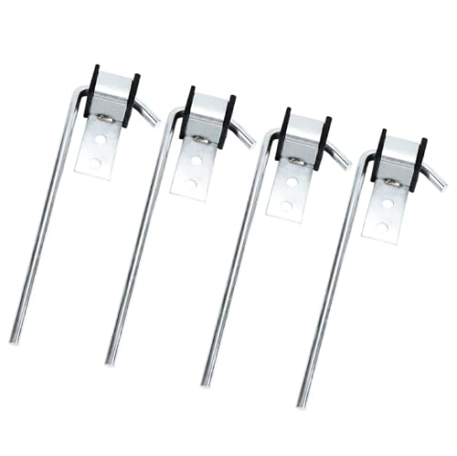 LCGP 4 Pack Heavy Duty Exhaust Hanger Rods Universal Use Exhaust Hanger 3/8" Rod 10" Long