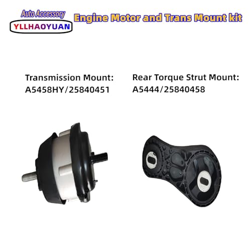 Yllhaoyuan Engine Motor Mount Kit for 2009-2017 Enclave, Traverse, Acadia, Outlook 3.6L – Set of 4 Mounts – Replaces A5548HY, A5549HY, A5458HY, A5444 – Reduces Vibration & Noise