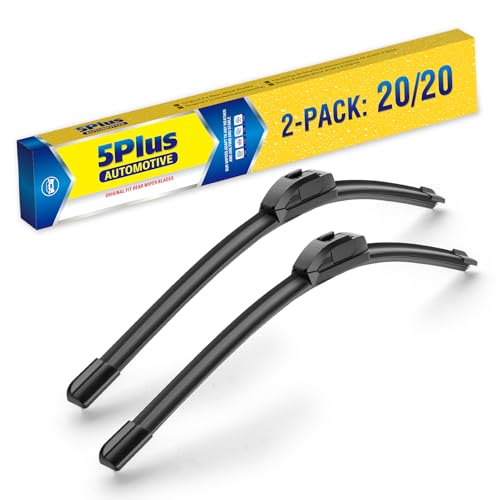 20"-2 Pack Windshield Wiper Blades Replacement For Ford F150 F250 F350 F450 F550 2008-1999 Expedition 2006-1999 Explorer 2010-2005 Mustang 2004-1999 /Chevy Blazer S10 2004-1999 +More